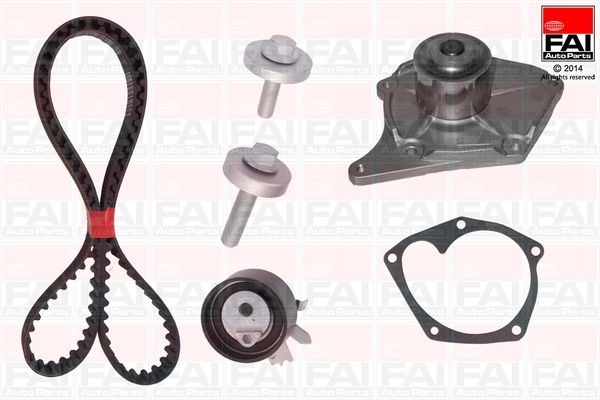 FAI AUTOPARTS Ūdenssūknis + Zobsiksnas komplekts TBK357-6329